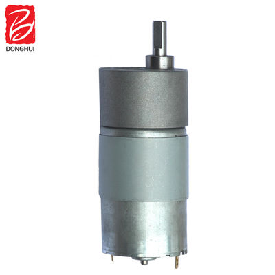 12V 24V 37mm माइक्रो ब्रश डीसी मोटर औद्योगिक रोबोट के लिए उच्च टोक़ कम गति