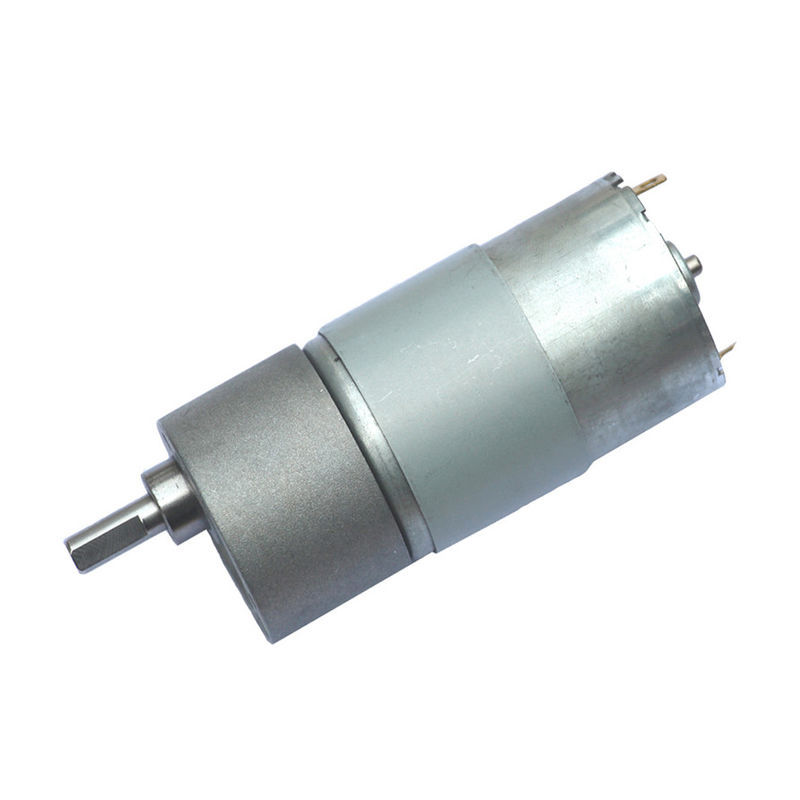 12V 24V 37mm माइक्रो ब्रश डीसी मोटर औद्योगिक रोबोट के लिए उच्च टोक़ कम गति